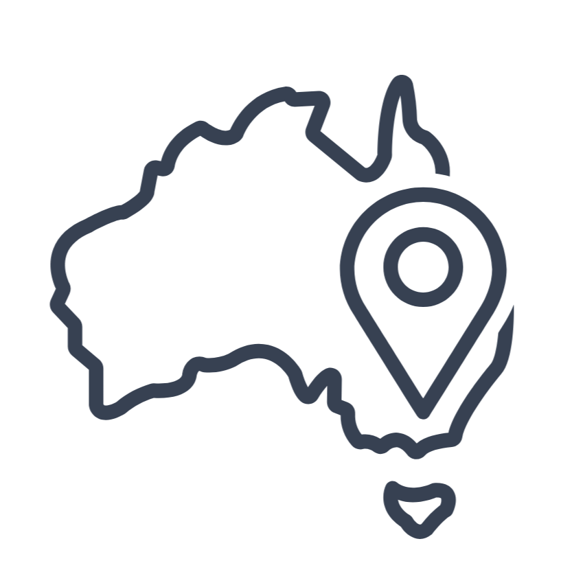 Outline of a map with a location marker icon on a white background