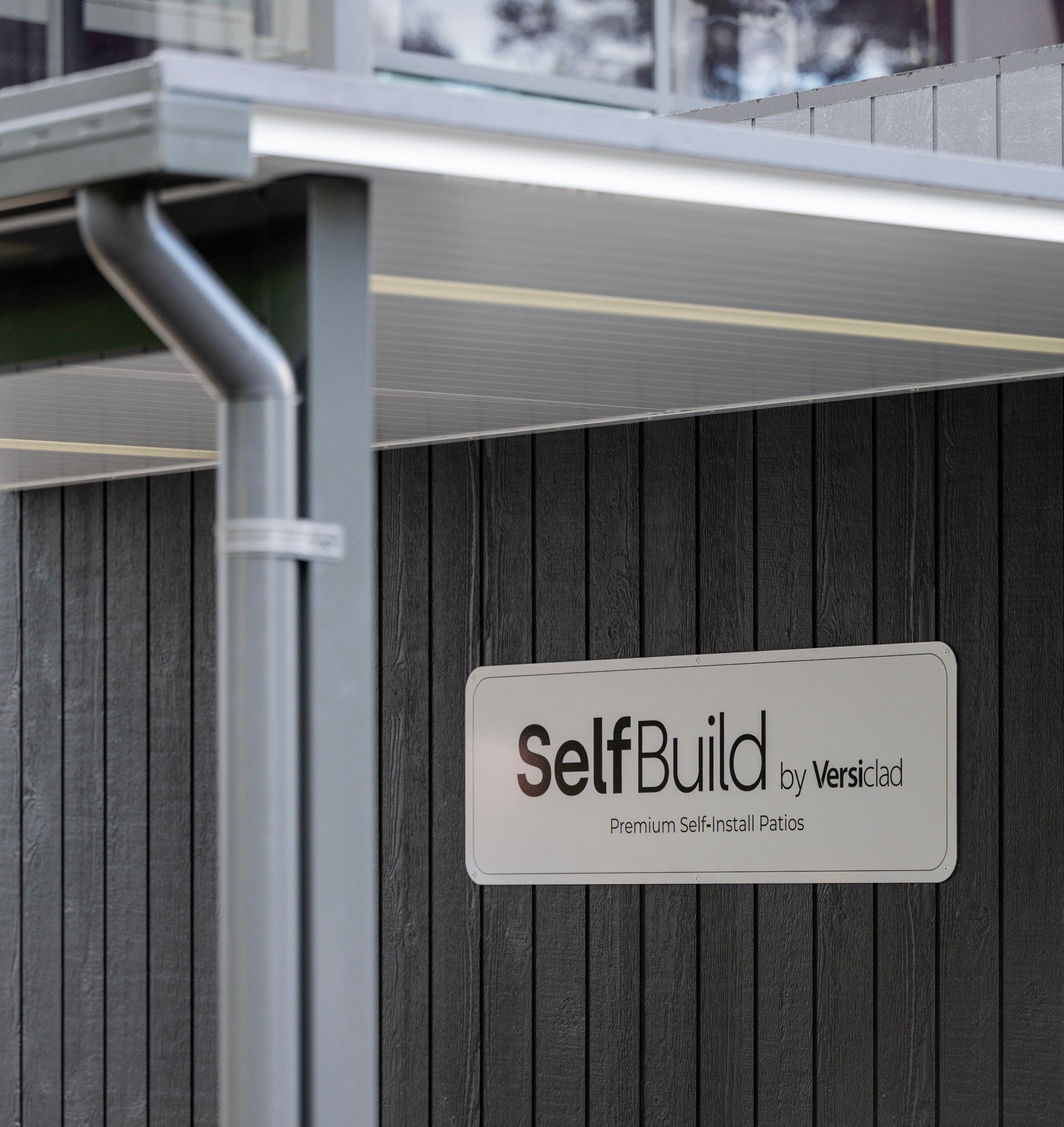 SelfBuild Patio with logo
